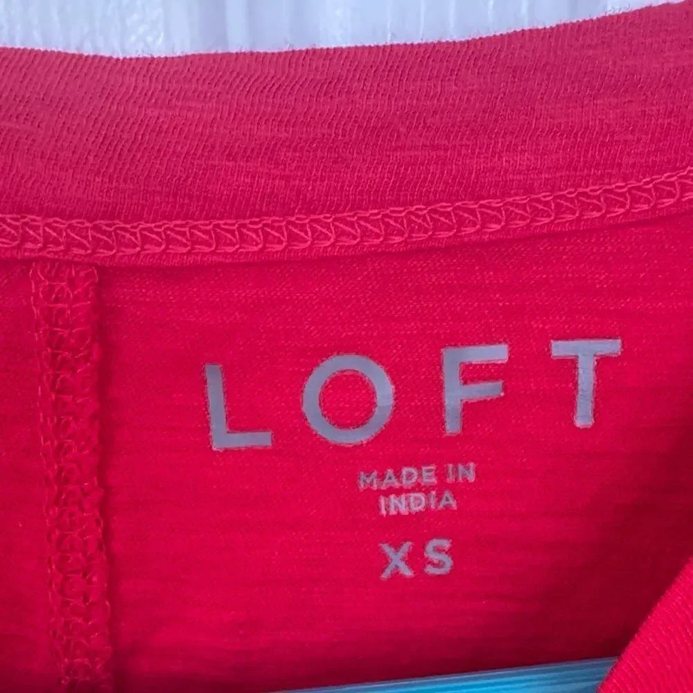 LOFT Scarlet Tee with Silver Script - Picture 3 of 4